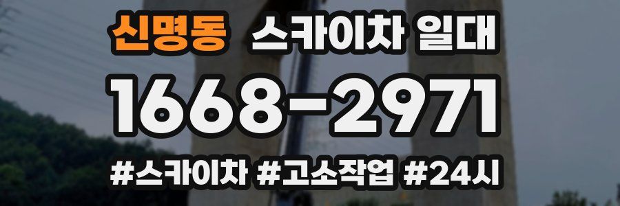 신명동 스카이차 일대