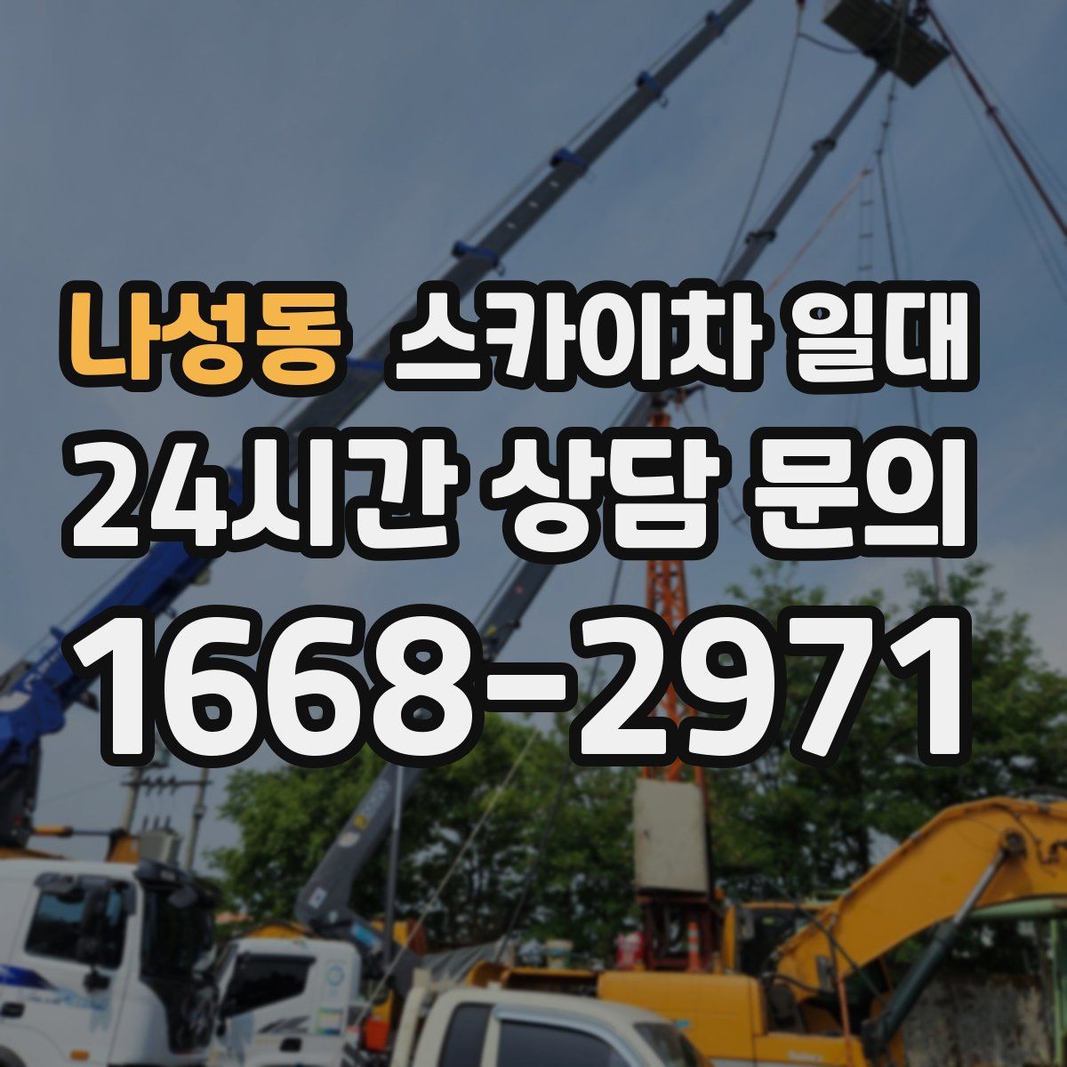 나성동 스카이차 일대
