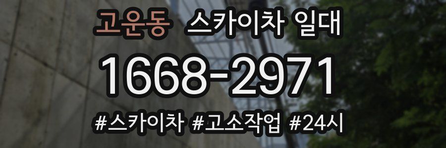 고운동 스카이차 일대