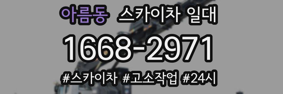 아름동 스카이차 일대