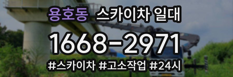 용호동 스카이차 일대