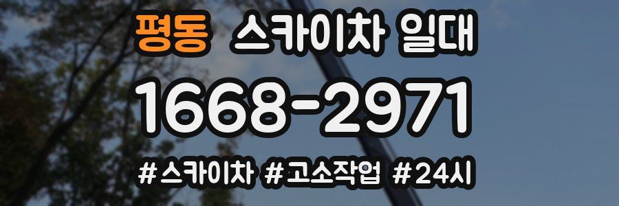 평동 스카이차 일대