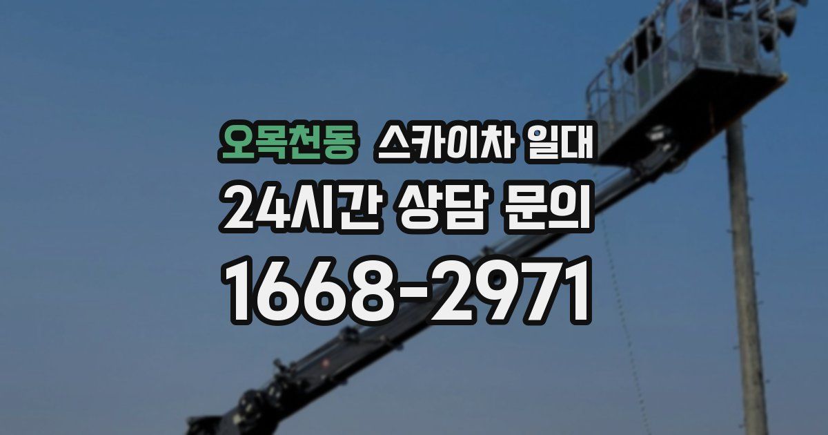 오목천동 스카이차 일대