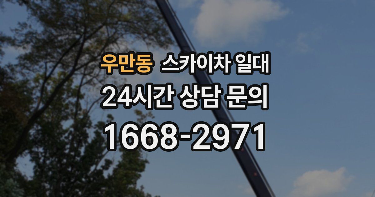 우만동 스카이차 일대