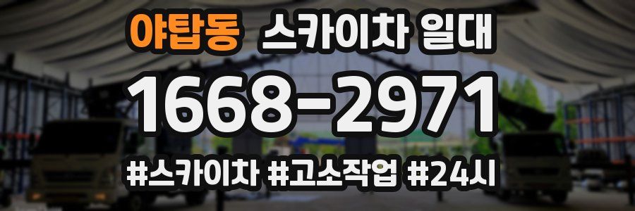 야탑동 스카이차 일대