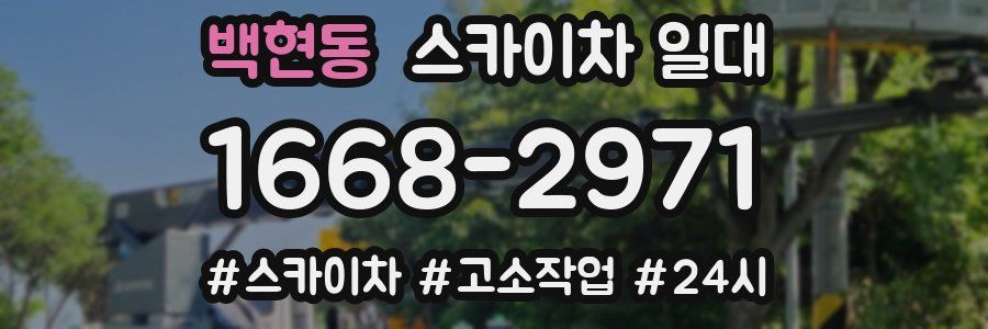 백현동 스카이차 일대
