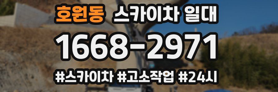 호원동 스카이차 일대
