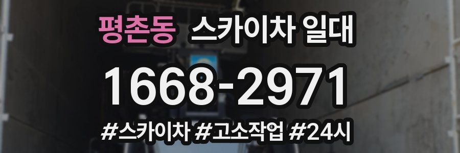 평촌동 스카이차 일대