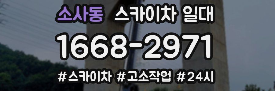 소사동 스카이차 일대