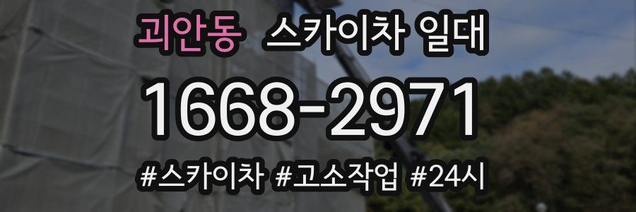 괴안동 스카이차 일대