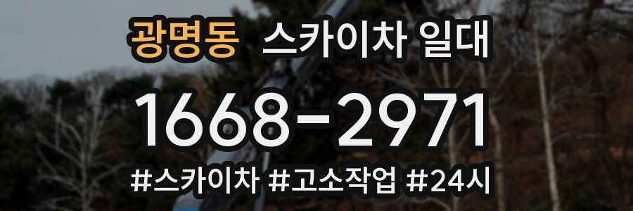 광명동 스카이차 일대