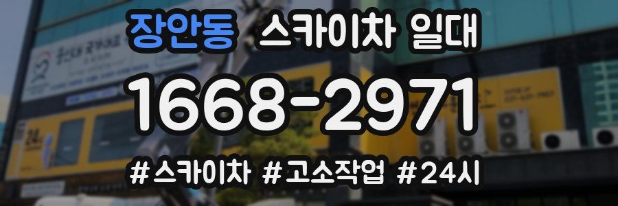 장안동 스카이차 일대
