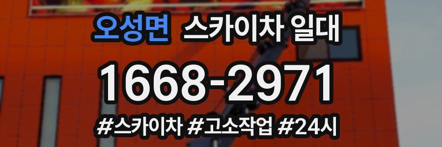 오성면 스카이차 일대