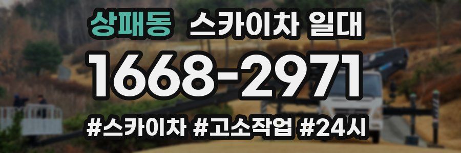 상패동 스카이차 일대