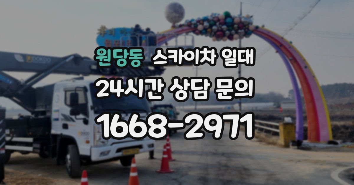 원당동 스카이차 일대