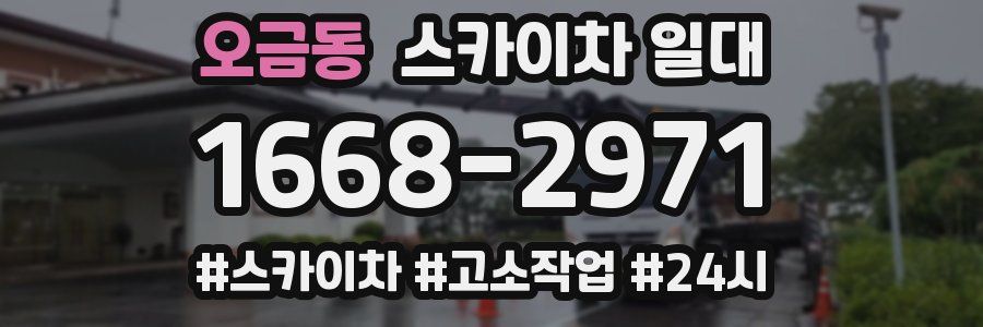오금동 스카이차 일대