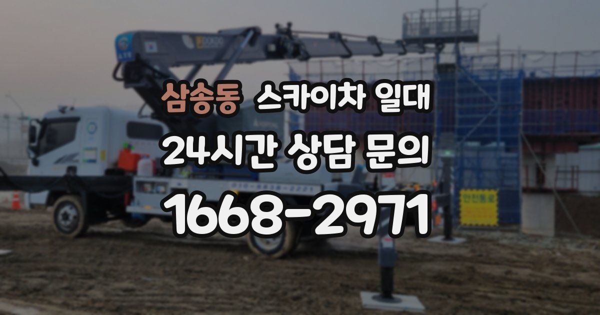 삼송동 스카이차 일대