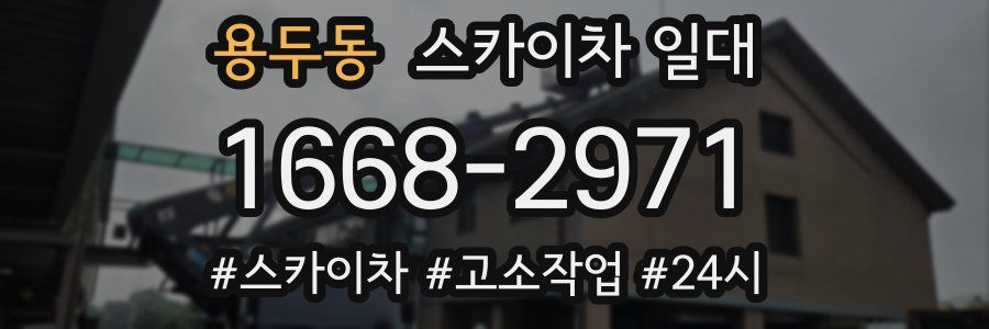 용두동 스카이차 일대
