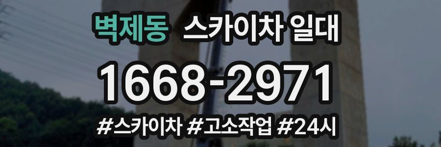 벽제동 스카이차 일대