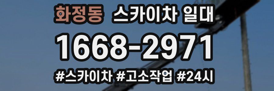 화정동 스카이차 일대