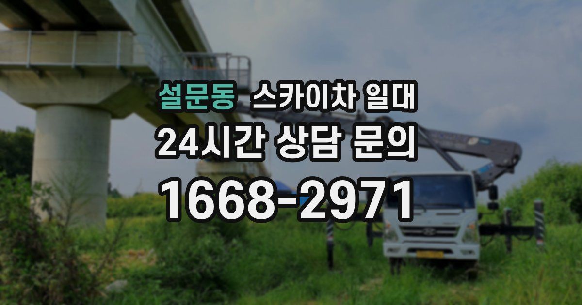 설문동 스카이차 일대