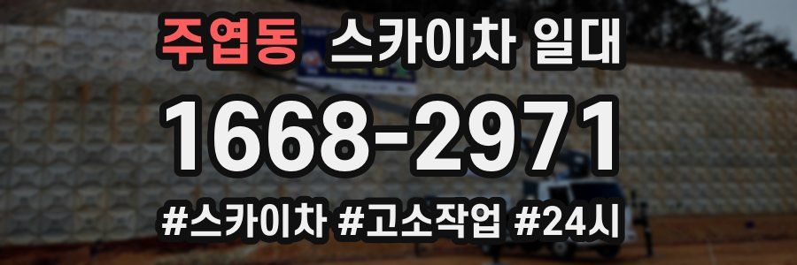 주엽동 스카이차 일대