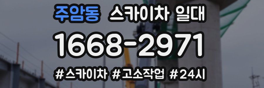 주암동 스카이차 일대