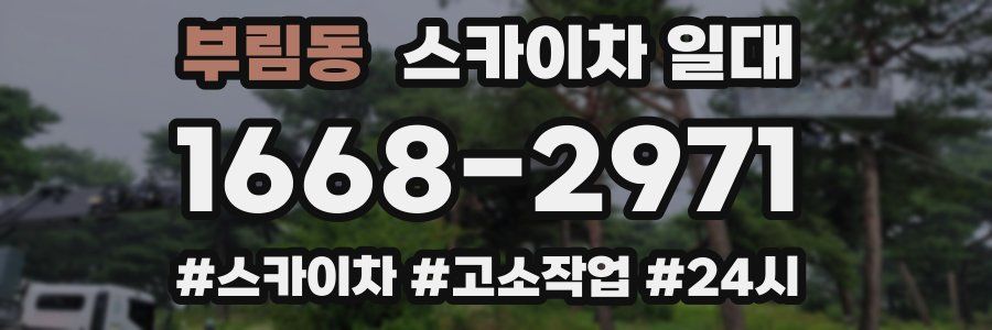 부림동 스카이차 일대
