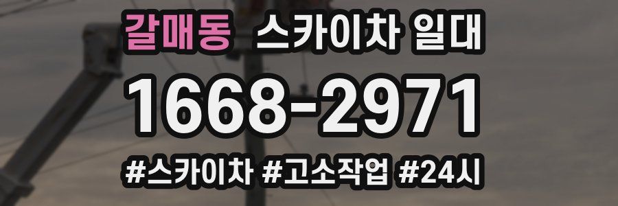 갈매동 스카이차 일대