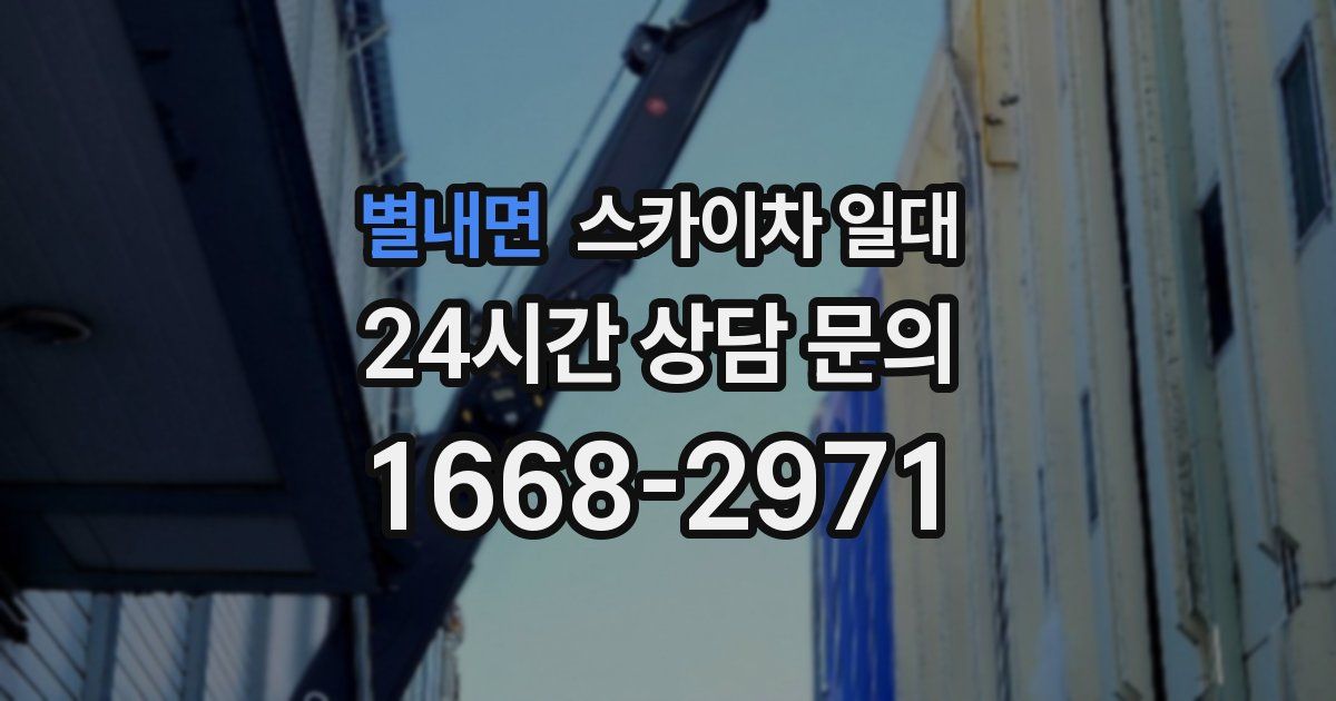별내면 스카이차 일대