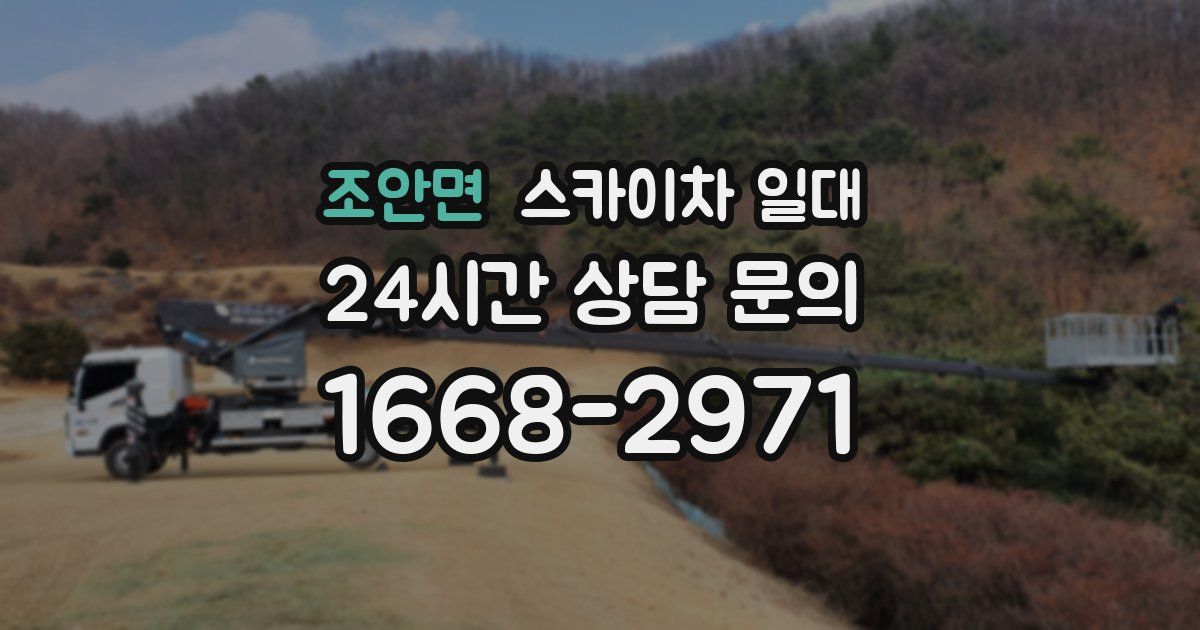 조안면 스카이차 일대