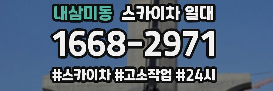 내삼미동 스카이차 일대