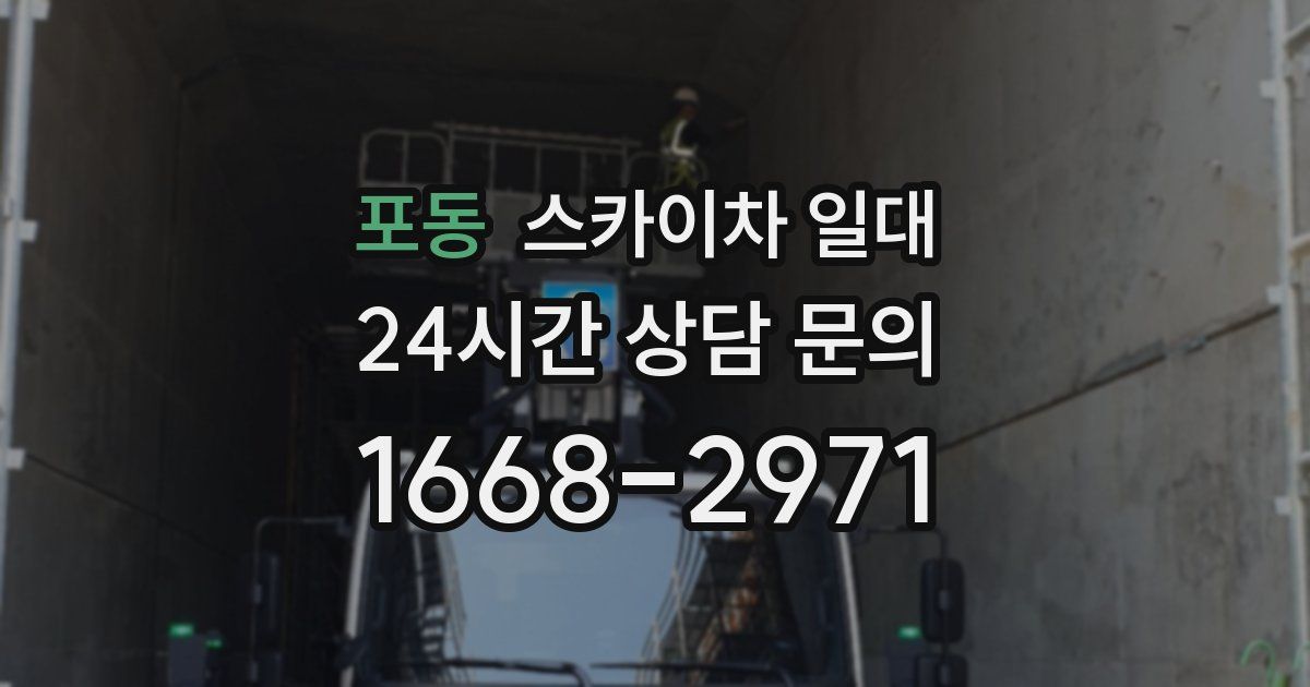 포동 스카이차 일대