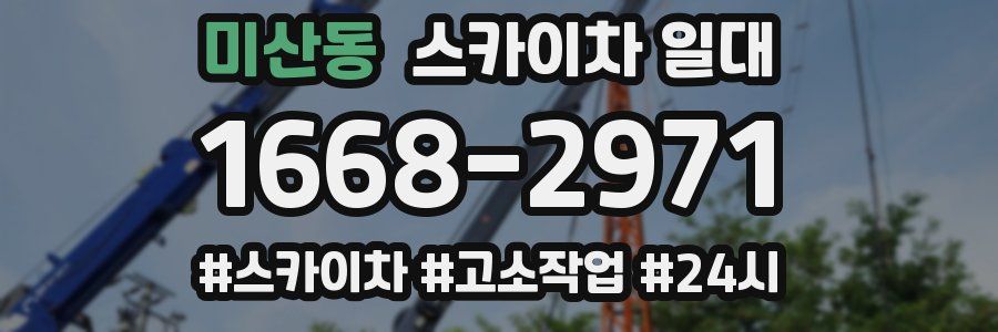 미산동 스카이차 일대
