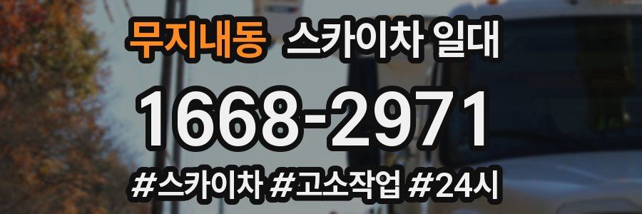 무지내동 스카이차 일대