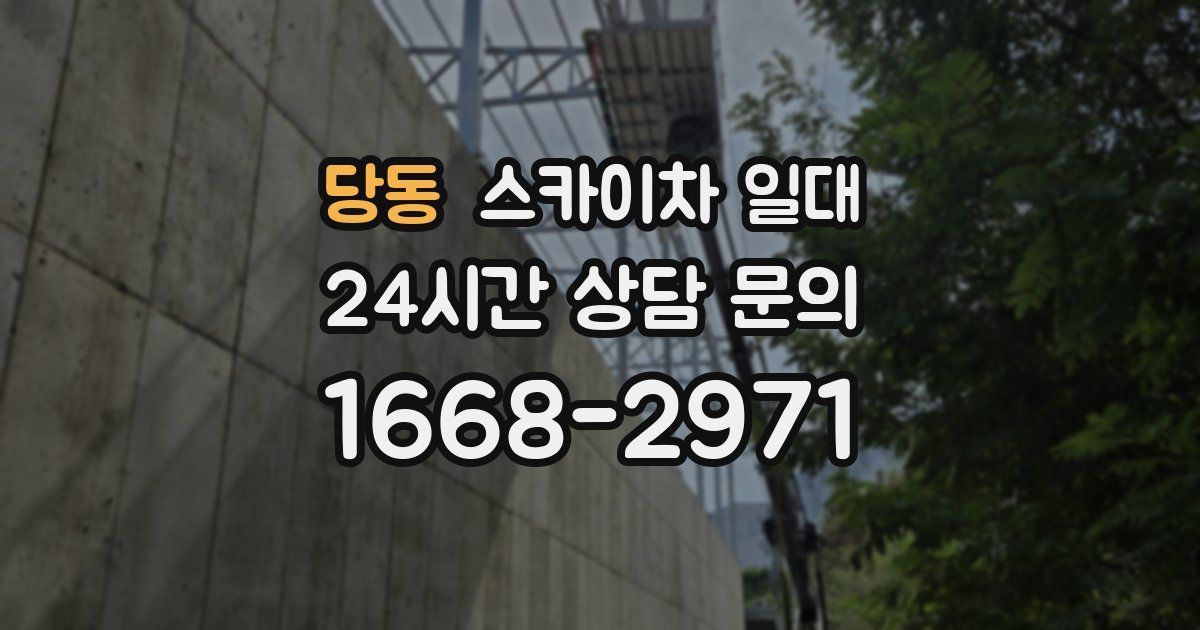 당동 스카이차 일대
