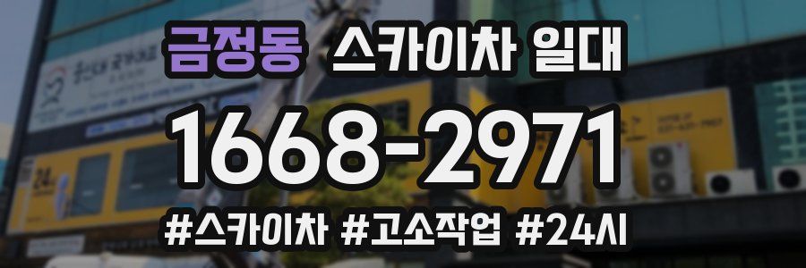 금정동 스카이차 일대
