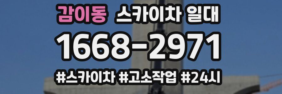 감이동 스카이차 일대