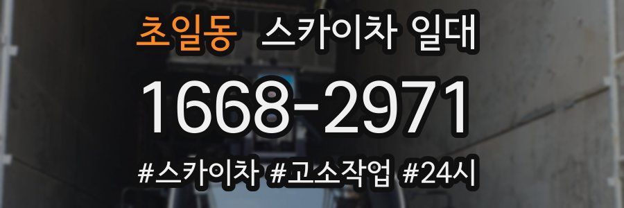 초일동 스카이차 일대