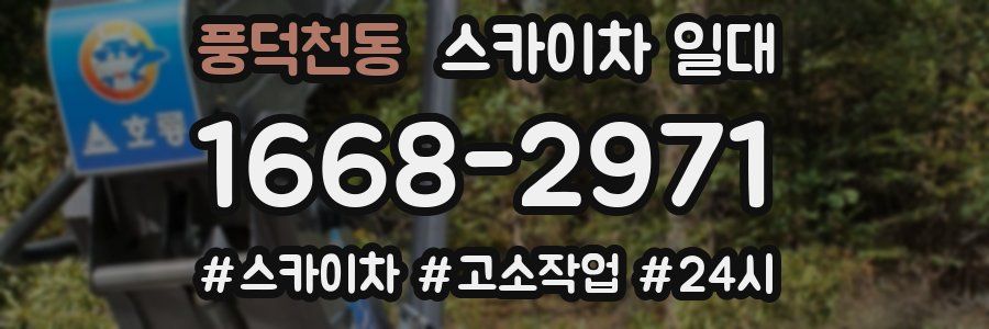 풍덕천동 스카이차 일대