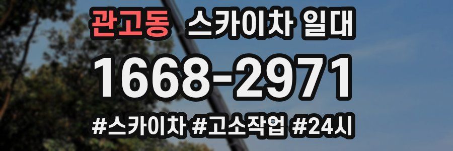 관고동 스카이차 일대