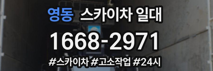 영동 스카이차 일대
