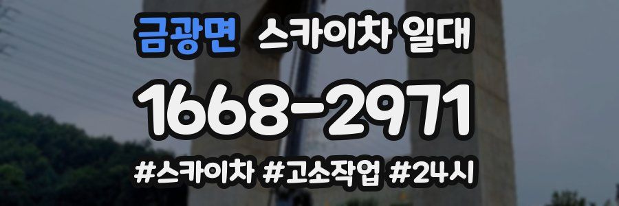 금광면 스카이차 일대