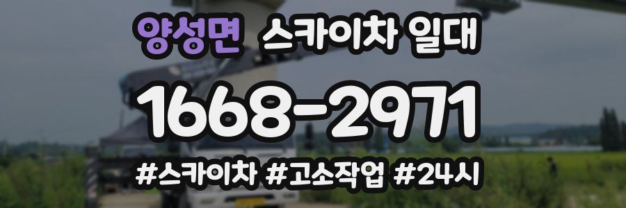 양성면 스카이차 일대