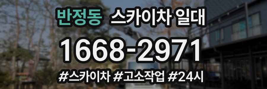 반정동 스카이차 일대