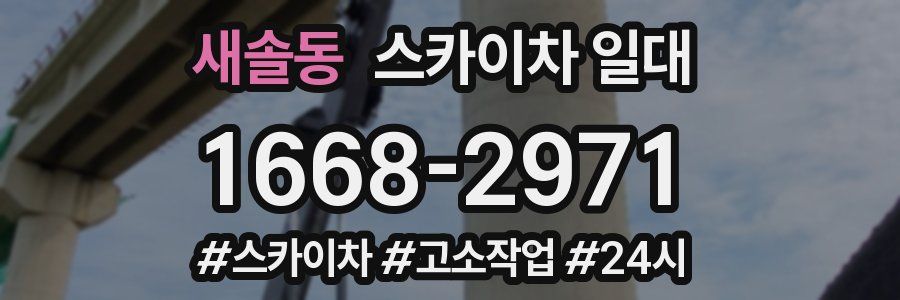 새솔동 스카이차 일대