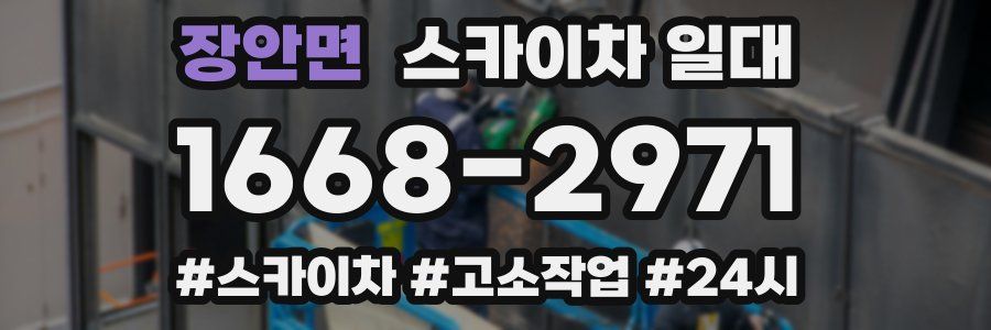장안면 스카이차 일대