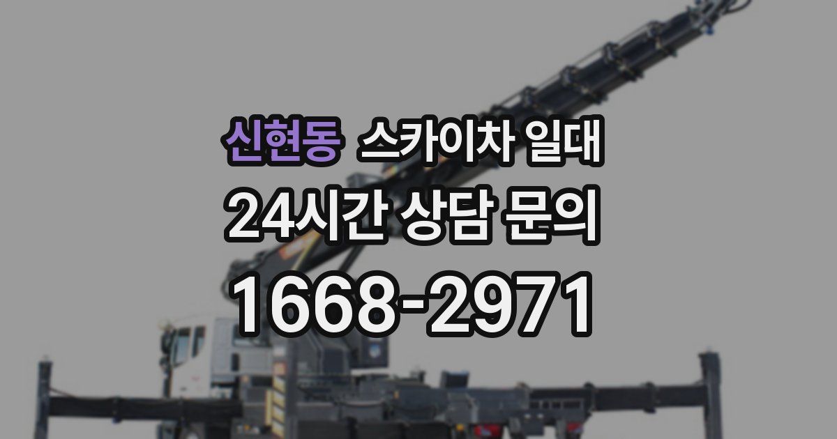 신현동 스카이차 일대
