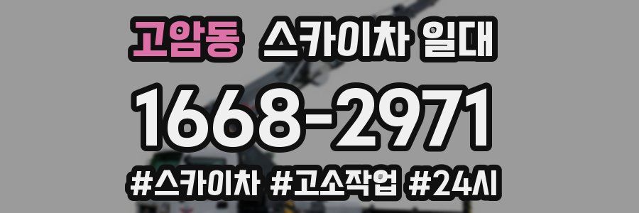 고암동 스카이차 일대