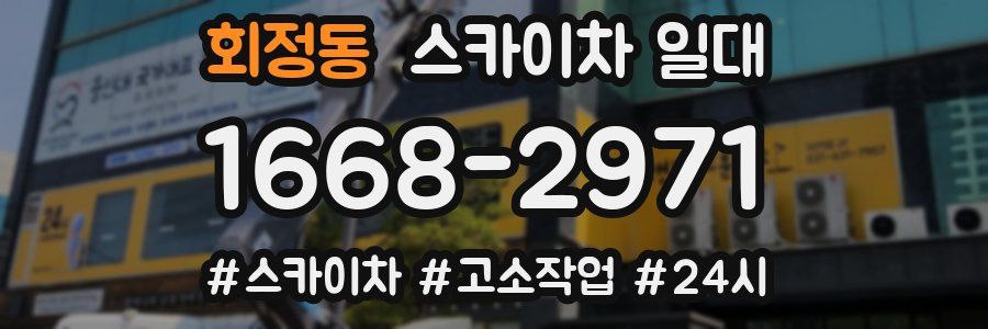 회정동 스카이차 일대